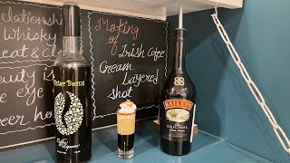 How to make Irish Cream Coffee Layered Shot In Hindi  Irish Cream  Layer  Making Of Shot In Hindi [upl. by Adrial]