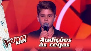 Pedro Borges canta Se Deus Me Ouvisse na Audição – ‘The Voice Kids Brasil’  3ª Temporada [upl. by Chaille]