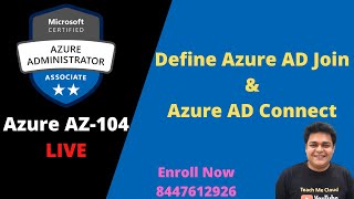 How to configure Azure AD Join and Azure AD Connect Complete practical LAB  Azure AZ104 [upl. by Nigle]