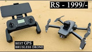 Best GPS Brushless Dual Camera Foldable Drone With WiFi App Control DRONE CAMERA [upl. by Ginsberg20]