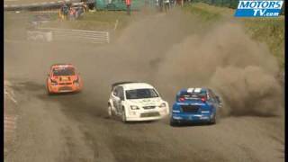 European Rallycross big crash at Buxtehude 2009 [upl. by Nnaerb]