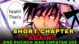 Another short ChapterMan One Punch Man chapter 205 ReactionReviewExplained [upl. by Eanil852]