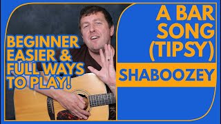 A Bar Song Tipsy  Easy Beginners Guitar Tutorial  Shaboozey  Chords  Rhythm [upl. by Adolphus]