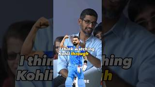 Google CEO Sundar Pichais Favourite Cricketer Virat Kohli⁉️🔥 shorts [upl. by Relyat]