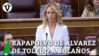 Rapapolvo de Cayetana Álvarez de Toledo a Bolaños y al PSOE [upl. by Melisenda427]