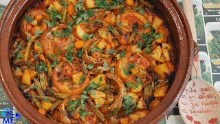 Oven Baked Artichokes with Vegetables in tomato sauce  Αγκινάρες Κοκκινιστές φούρνου με λαχανικά [upl. by Ahsimet]