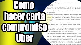 Hacer carta responsiva para chófer de Uber [upl. by Carberry220]