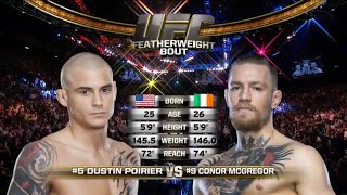 Dustin Poirier vs Conor McGREGOR 1 Full fight 720p60 [upl. by Wendie]