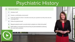 Psychiatric History The Clinical Interview – Psychiatry  Lecturio [upl. by Urita]