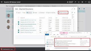 Business Central short video Bulk exportdownload attachments – Customization zip file [upl. by Paten]