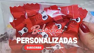 Como Fazer Balas Personalizadas  passo a passo [upl. by Conlen]