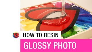 How To Resin Glossy Photo [upl. by Karon]