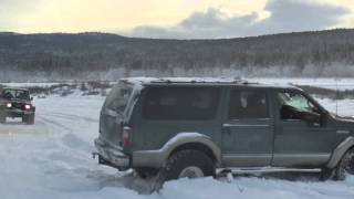 Ford Excursion Arctic Trucks offroad snow [upl. by Hayila92]