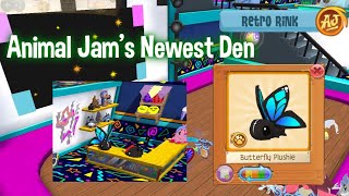 RETRO RINK AND NEW AJ PLUSHIES  Animal Jams Newest Den [upl. by Peursem]