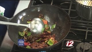 Cooking Wok charred beef [upl. by Ahsilem230]