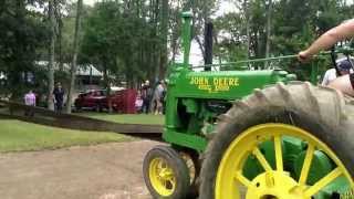 Straight piped John Deere A bogging [upl. by Namrej]