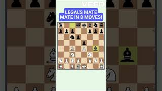 Chess in 1 Minute Legals Mate chess chesstraps [upl. by Wolfgram]