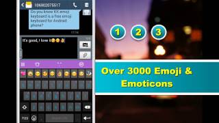 Emoji Keyboard on Galaxy S5 with over 3000 iOS 9 emoji emoticon smiley sticker and animated GIFs [upl. by Tichonn]