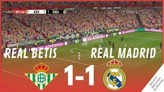 REAL BETIS vs REAL MADRID 11 HIGHLIGHTS • Simulación amp Recreación de Video Juego [upl. by Hurlee444]