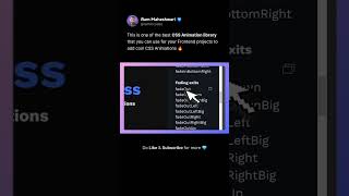 Best CSS Animation Library for Developers 🔥 css javascript html webdevelopment coding [upl. by Nelyag119]