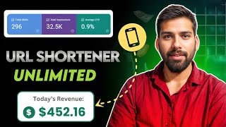 🤑 How to get unlimited clicks on URL shortener ✅ Best Link Shortener Earn Money India New Method [upl. by Emawk]