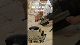 Change Festool Domino bit in under 1 minute howto shorts [upl. by Enoob]