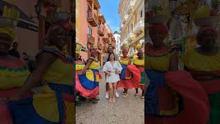 PALENQUERAS IN CARTAGENA COLOMBIA 🇨🇴💃🏻 COLOMBIA CARTAGENA PALENQUERAS [upl. by Kirre]