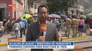 Habitantes tienen expectativa por la reactivación del tren de Alausí en Chimborazo [upl. by Efioa753]