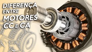 Diferenças entre MOTORES de CORRENTE ALTERNADA e MOTORES de CORRENTE CONTÍNUA [upl. by Arihsat]