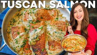 Easy Tuscan Salmon Recipe  30 Minute Salmon Dinner [upl. by Alphonso224]