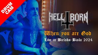 HELL BORN  When you are god  Diabolizer drum cam  Live in BielskoBiała 2024 [upl. by Nylcaj]