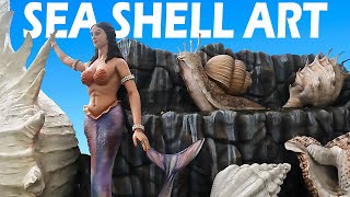 SEA SHELL ART l EXPLORE GUINNESS WORLD RECORD SHELL ART DONE BY A WOMEN l Mysore [upl. by Alveta]