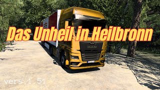 ETS2 v151  Das Unheil auf der Heilbronn 11 Map [upl. by Corydon]