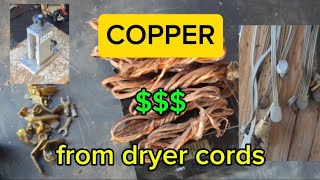 COPPER from dryer cords using the STRIPMEISTER IS IT WORTH IT [upl. by Allehs]