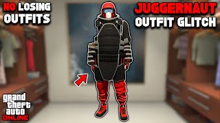 NEW EASY GTA 5 COLORED JUGGERNAUT OUTFIT GLITCH 168 No Transfer Glitch [upl. by Thain793]