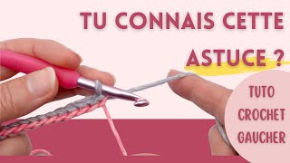 🤩 GAUCHER TUTO  Comment faire une cordelette au crochet  Avec une utilisation pour la chaînette [upl. by Rehoptsirhc]