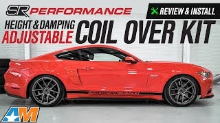 20152017 Mustang SR Performance Height amp Damping Adjustable Coil Over Kit Review amp Install [upl. by Ettenrahs]