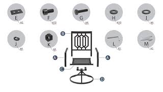 How to Assemble a Swivel Chair [upl. by Blaze]