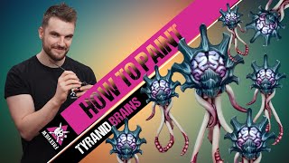 How to Paint Tyranid Brains  Warhammer 40k Painting Tutorial [upl. by Ahsykal]