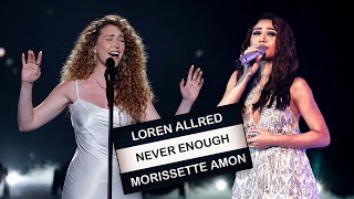 Morissette Amon amp Loren Allred AGT  Never Enough David Foster Performance Reaction [upl. by Alpheus]