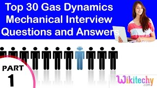 Top 30 Gas Dynamics Mechanical technical interview questions and answers tutorial for fresher [upl. by Nylyahs]