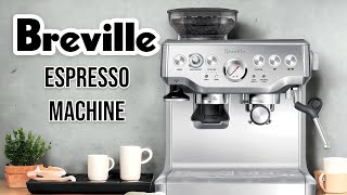 Breville Barista Express Espresso Machine Review  BES870XL Brushed Stainless Steel [upl. by Enytsirhc]