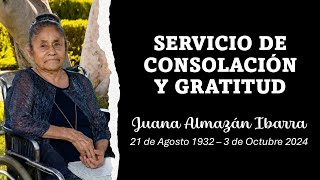 PROGRAMA DE CONSOLACIÓN  Juanita Almazan Ibarra [upl. by Inoliel40]