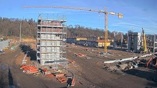 Costruzione torre per capannone industriale 3 mesi in Time Lapse  video time lapse lungo termine [upl. by Miranda392]