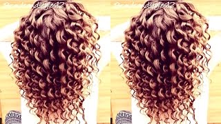 HOW TO DO SPIRAL CURLS  CURLING WAND HAIR TUTORIAL  Braidsandstyles12 [upl. by Noah]