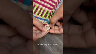 How to Attach a Ring to a Potholder [upl. by Asirret288]