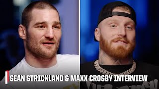 Sean Strickland amp Maxx Crosby discuss their mutual respect amp similarities in and out of sports [upl. by Refinneg]