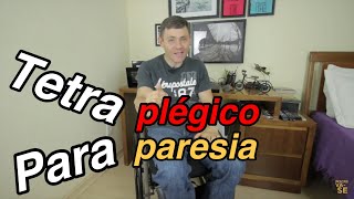 Sabe a diferença entre tetraplegia e paraplegia E paresia e plegia Lesão Medular [upl. by Ahsrats]