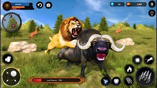 3 KING LIONS vs Wild Animals Elephant Gorilla Buffalo Giraffe Hyena Rhino Leopard Crocodile [upl. by Oecam]