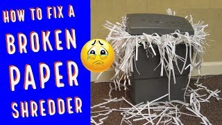 How to Fix a Broken Paper Shredder Fast and Easy Teardown and Repair [upl. by Enneibaf]